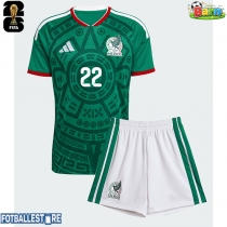 Mexico Hirving Lozano #22 Hjemmedraktsett Barn VM 2026 Kortermet (+ Korte bukser)